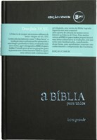 Bíblia para Todos - Letra Grande capa dura cor cinza