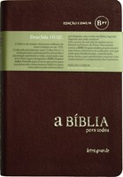 Bíblia para Todos - Letra Grande capa maleável cor bordô