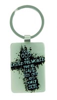 Porta-chaves metal - For God so Loved the World