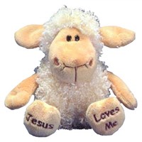 Peluche Ovelha "jesus Loves Me"