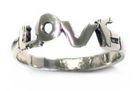 Anel de prata - Love - 19mm