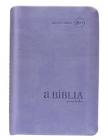 Bíblia para Todos - capa camurça lilás