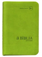 Bíblia para Todos - capa camurça verde clara