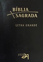 Bíblia A21 letra grande capa recouro cor preta