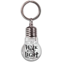 Porta-chaves lâmpada "Walk in the light"
