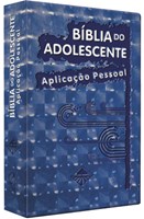 Bíblia do Adolescente Aplicação Pessoal capa 3D azul