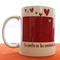 Caneca em Porcelana Salmos 13:5