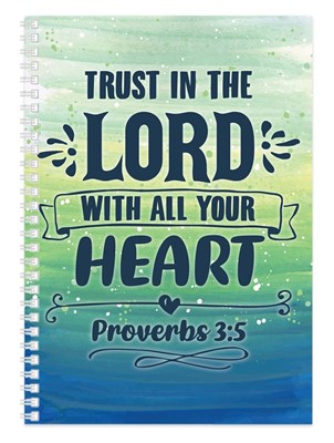 Bloco de notas Trust in the Lord Proverbs 3:5