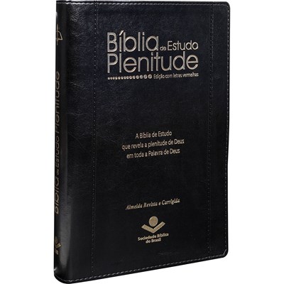 Bíblia de Estudo Plenitude - edição com palavras de Jesus a vermelho