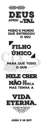 Marcador João 3:16