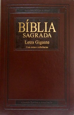 Bíblia Sagrada letra gigante com índice digital