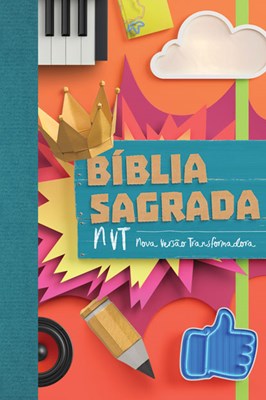 Bíblia NVT capa flexível e beiras brancas