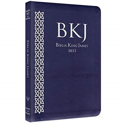 Bíblia King James Fiel 1611 capa azul