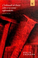 Bíblia NVI brochura vermelha cravos