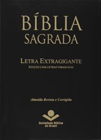 Bíblia Sagrada com letra extragigante. Edição com letras vermelhas