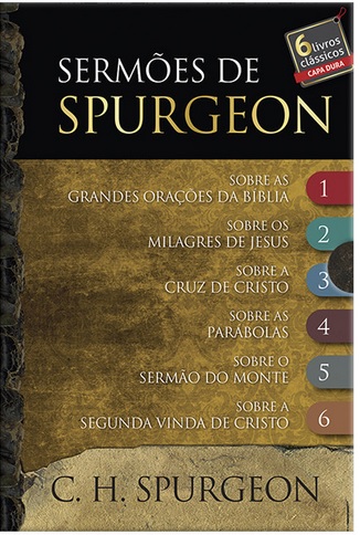 Sermões de Spurgeon box com 6 livros clássicos