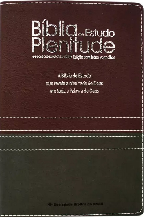 Bíblia de estudo Plenitude | edição com letras vermelhas |