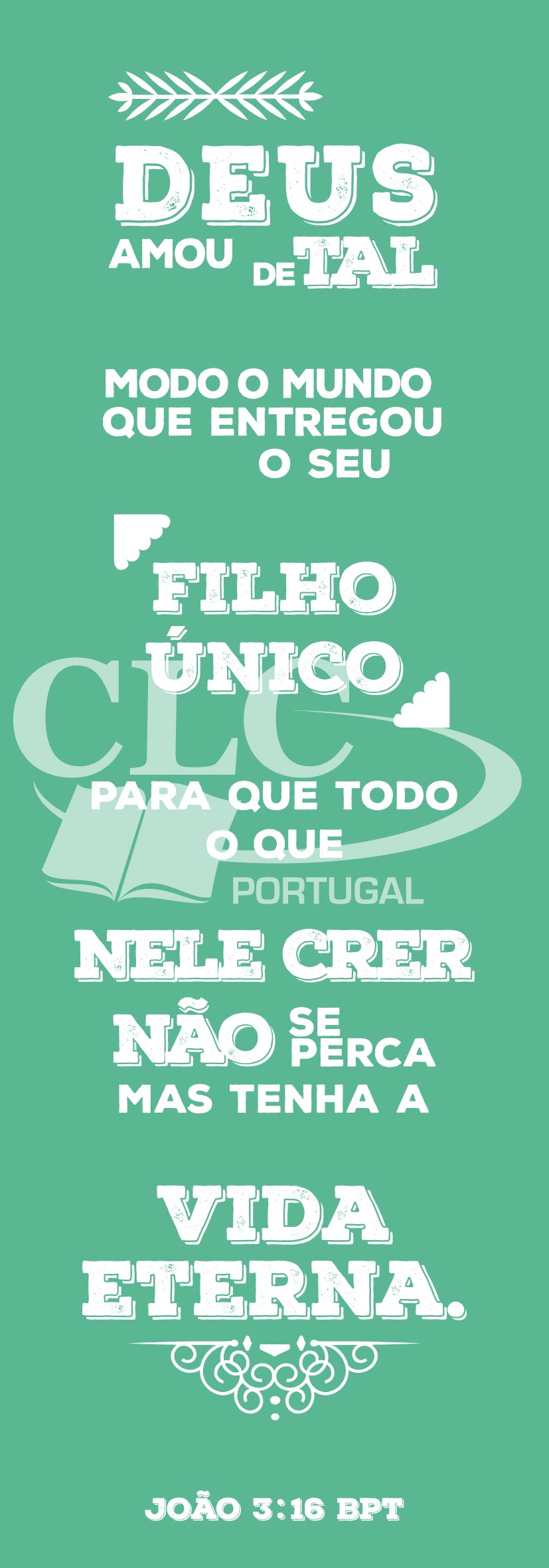 Marcador João 3:16