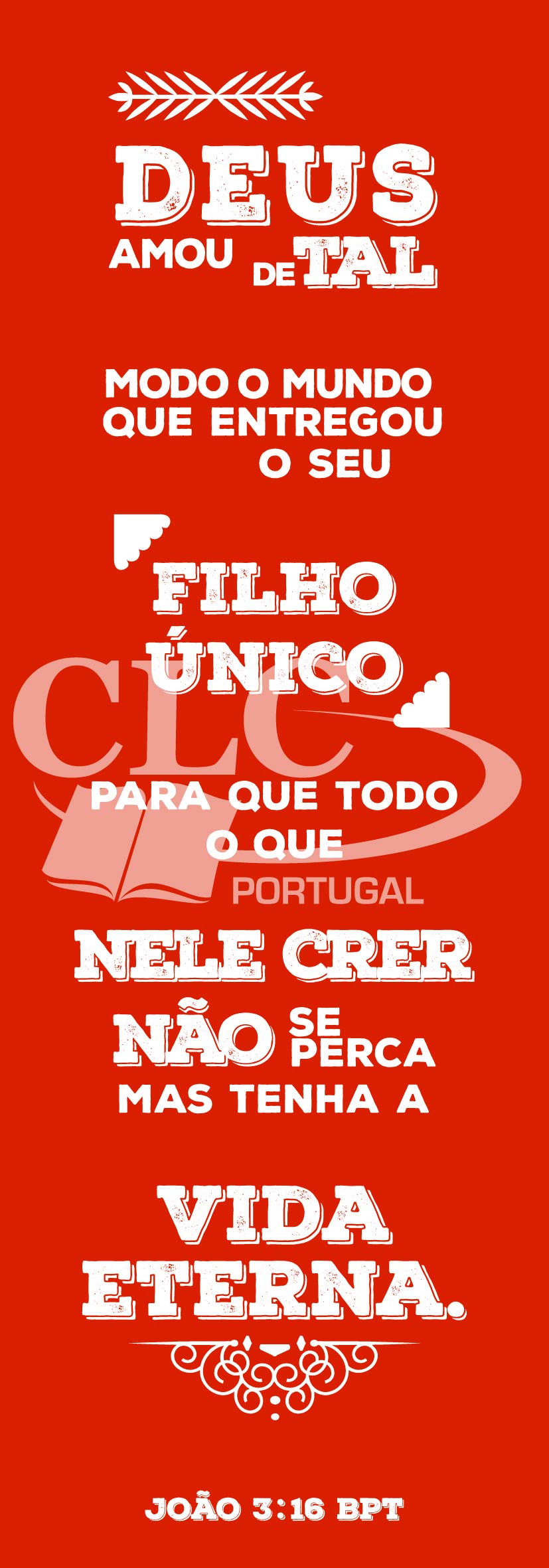 Marcador João 3:16