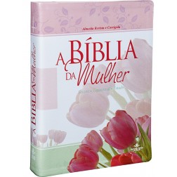 Bíblia da Mulher, capa em couro bonded impressa