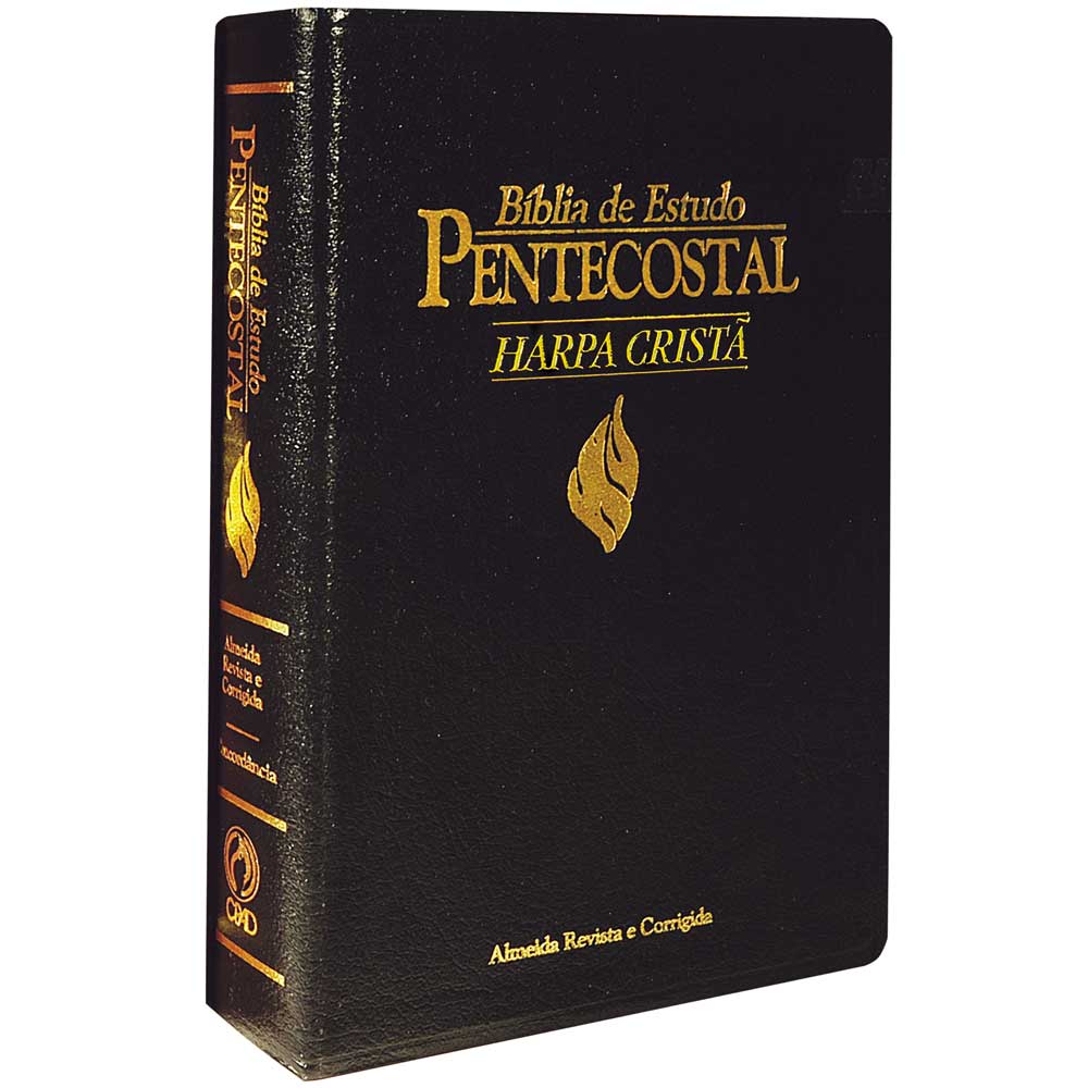 Bíblia de estudo Pentecostal com harpa cristã