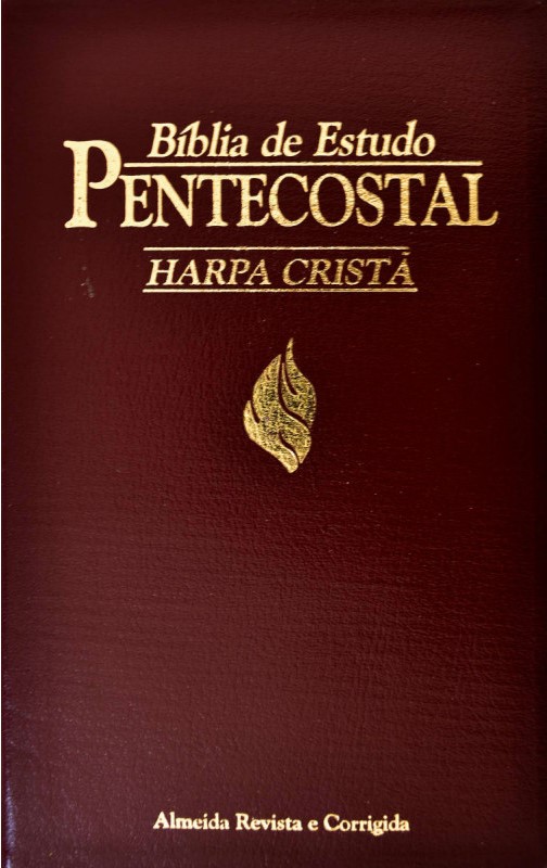 Bíblia de estudo Pentecostal com harpa cristã